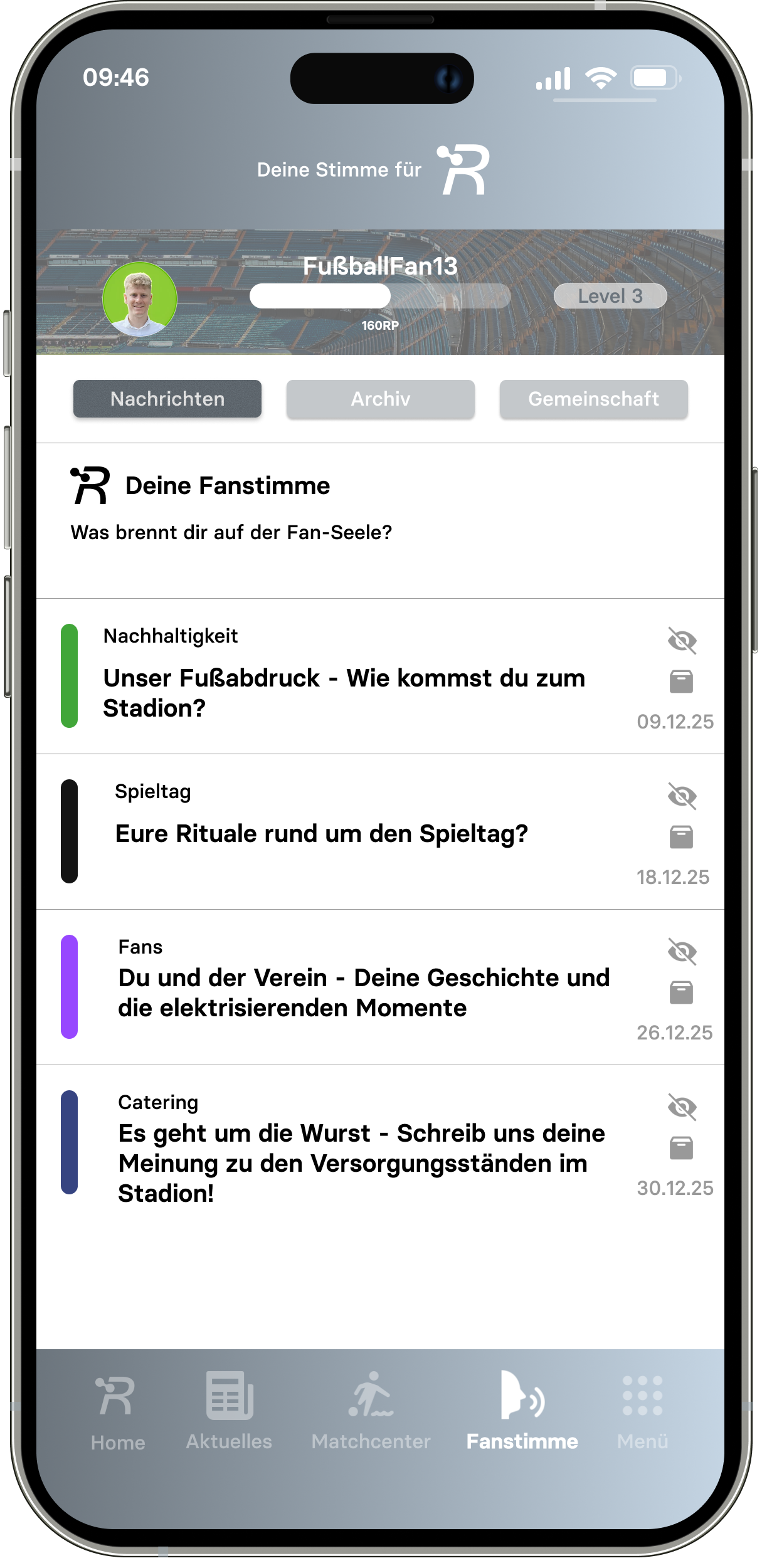 White-Label App — Mobile Interface