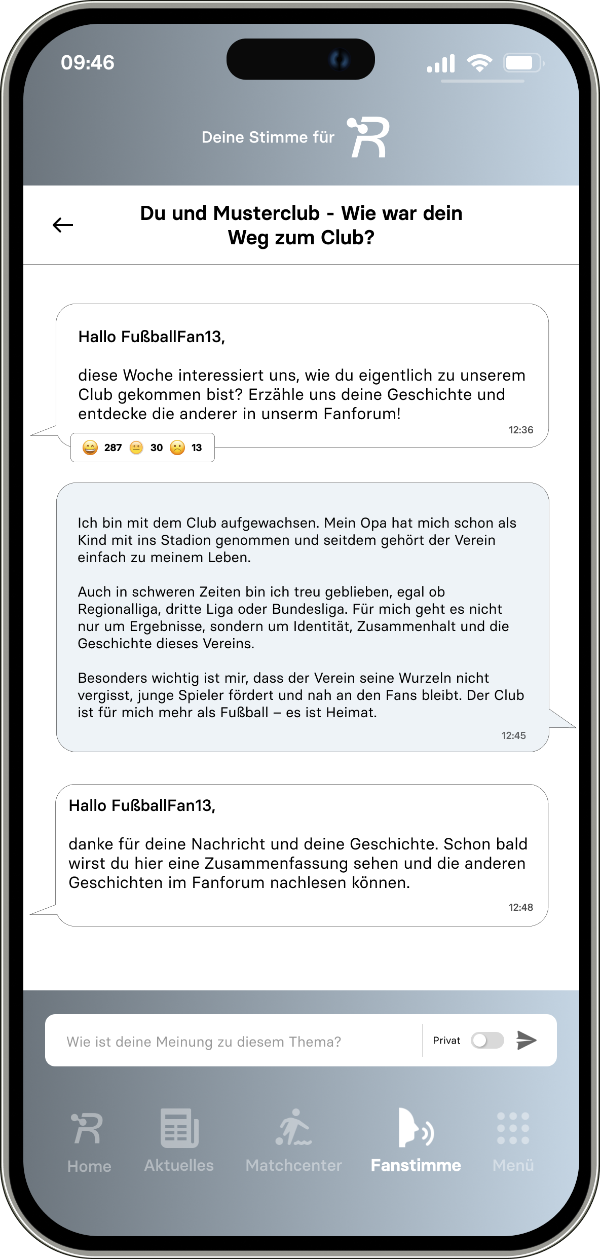 Fanstimme – Screen 3